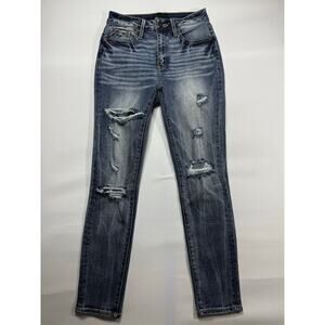 Buckle Black Women's Fit No.93 Ankle Skinny Blue Denim Jeans - Size 26 (26x27)